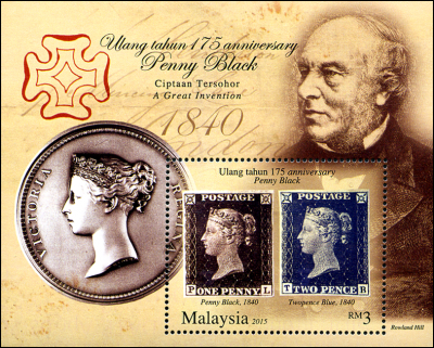 Malaysia Penny Black